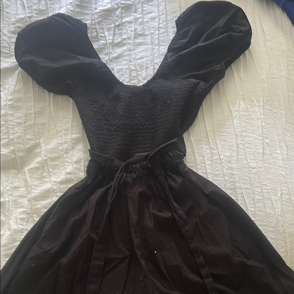 Altard state Black Puff Sleeve Dress